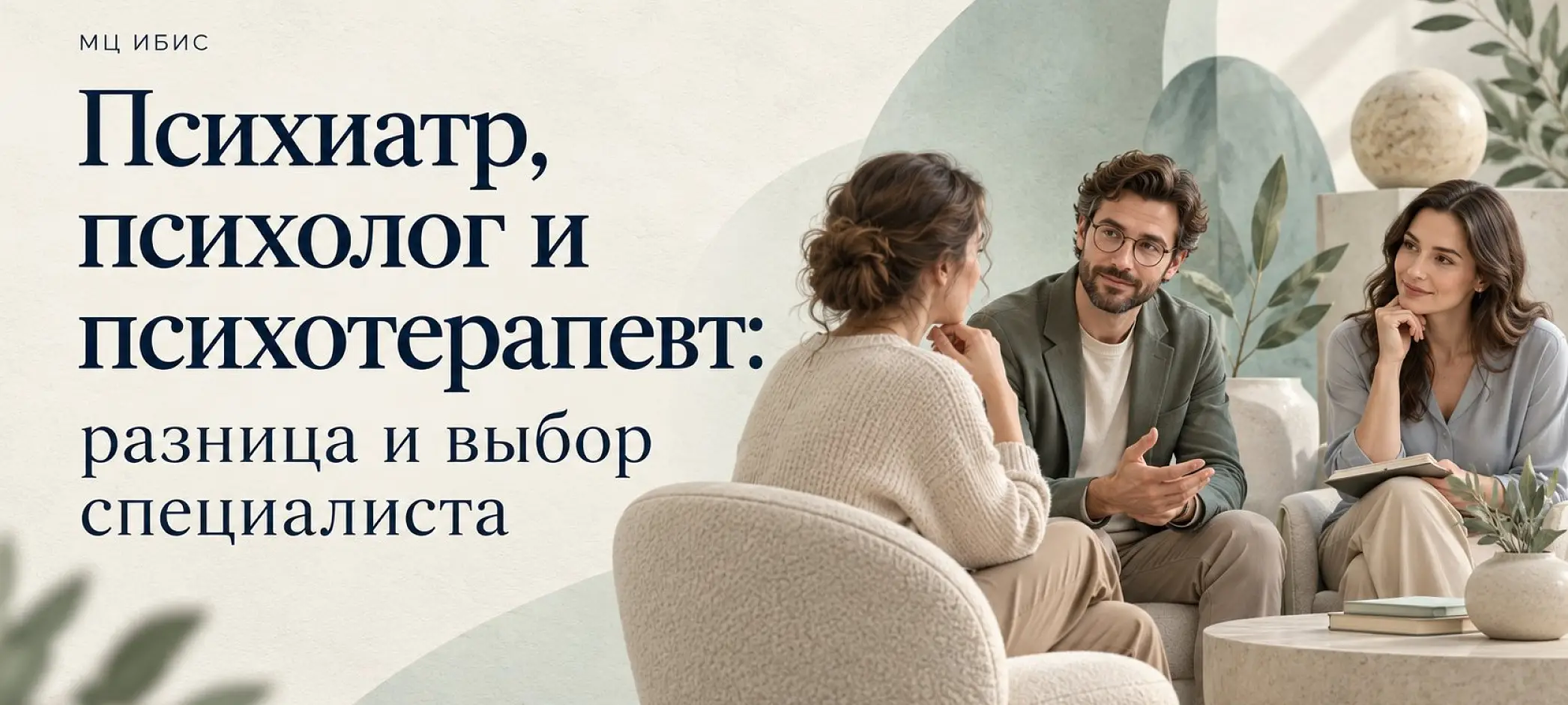 Психиатр, психолог и психотерапевт: разница и выбор специалиста